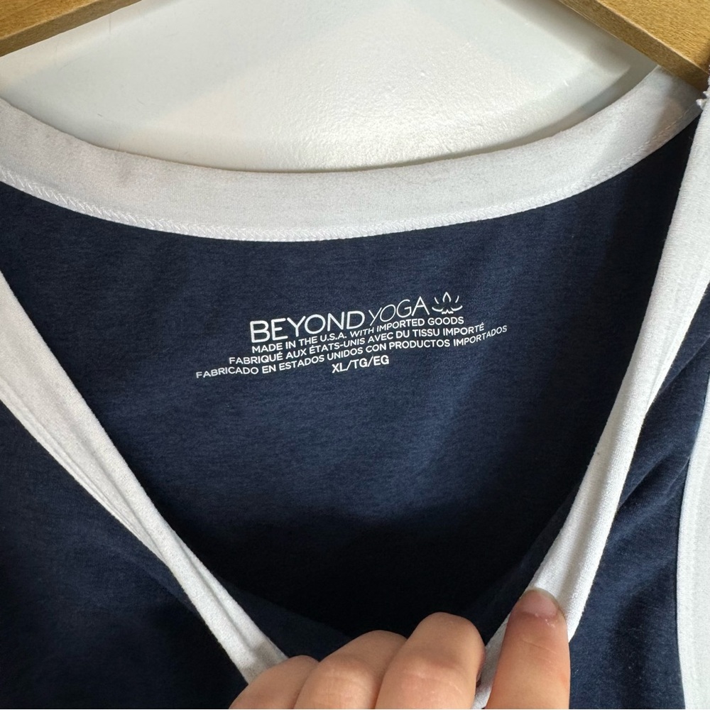 Beyond Yoga Spacedye Outlines Nocturnal Navy White Mini Athletic Dress Size XL - Picture 3 of 5